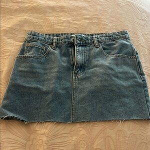 Beginning Boutique Denim Mini Skirt